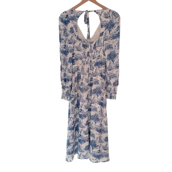 Reformation Lindero Novelty Midi Dress In Pastoral Size: 0 - Picture 7 of 12